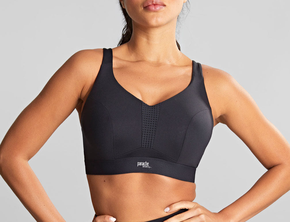 Panache Sport Endurance Wired Sports Bra in black underwire sports bra