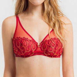 Burning Love Scarf Bra