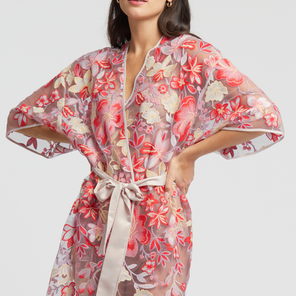 The Rya Collection Jane Cover-Up in Cherry Mix