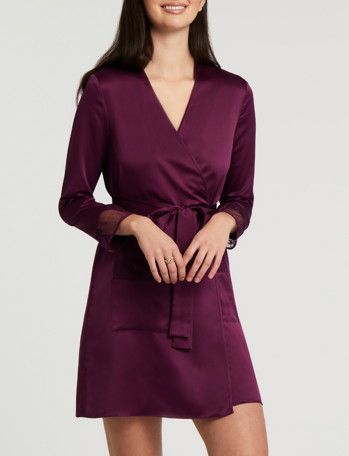 The Rya Collection Serena Cover-Up in Aubergine
