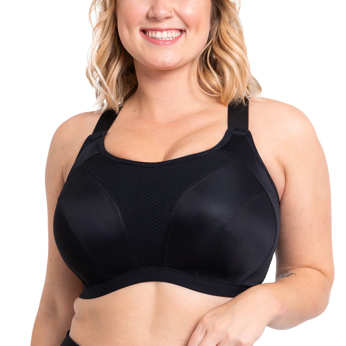 Curvy Kate Everymove Wired Multiway Sports Bra in Black underwire sports bra