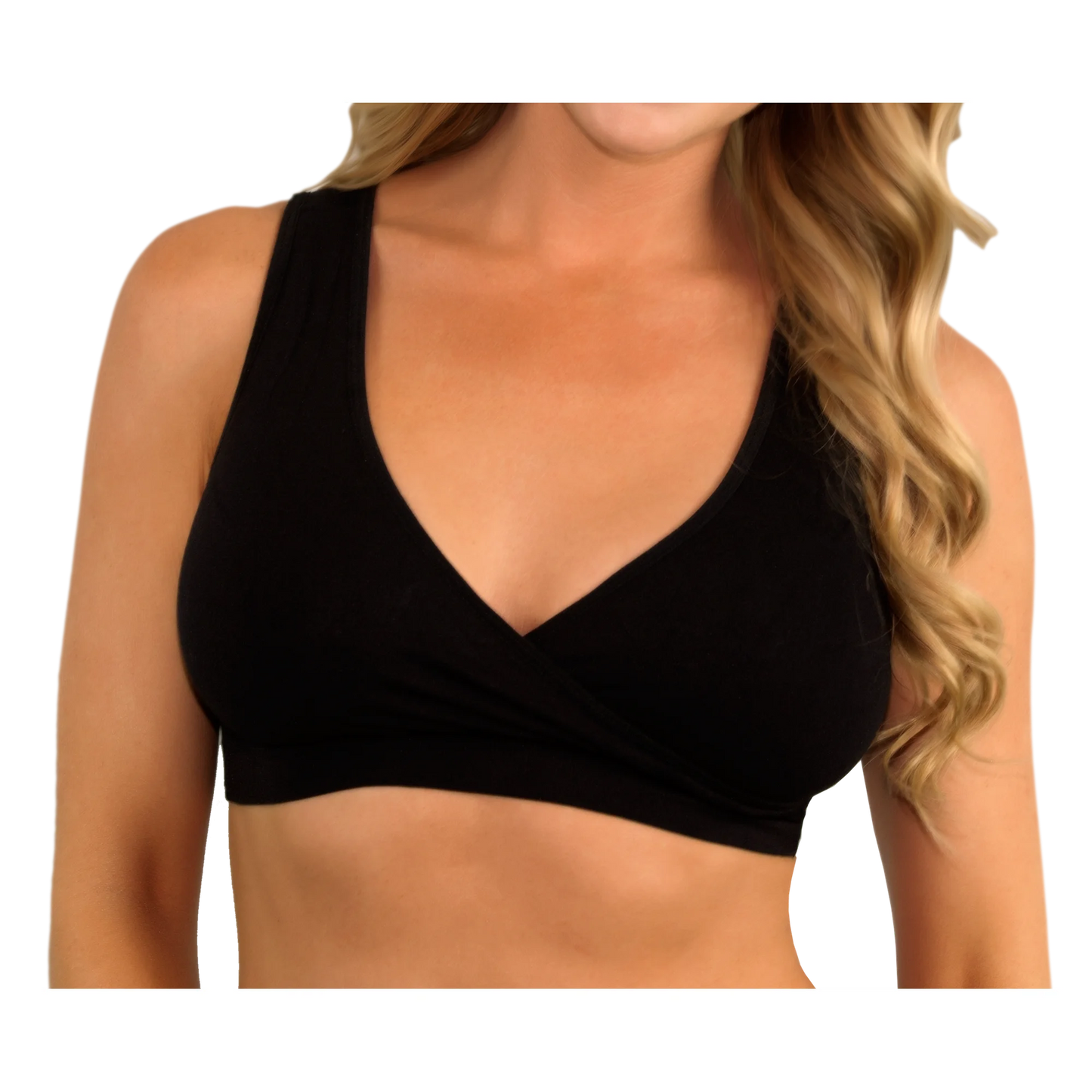 Seamless Cross-Front Bra