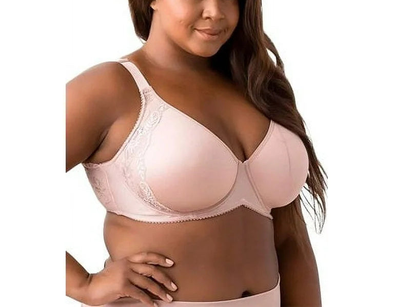 Fancy Smooth Curves Microfiber & Lace Molded Underwire Bra