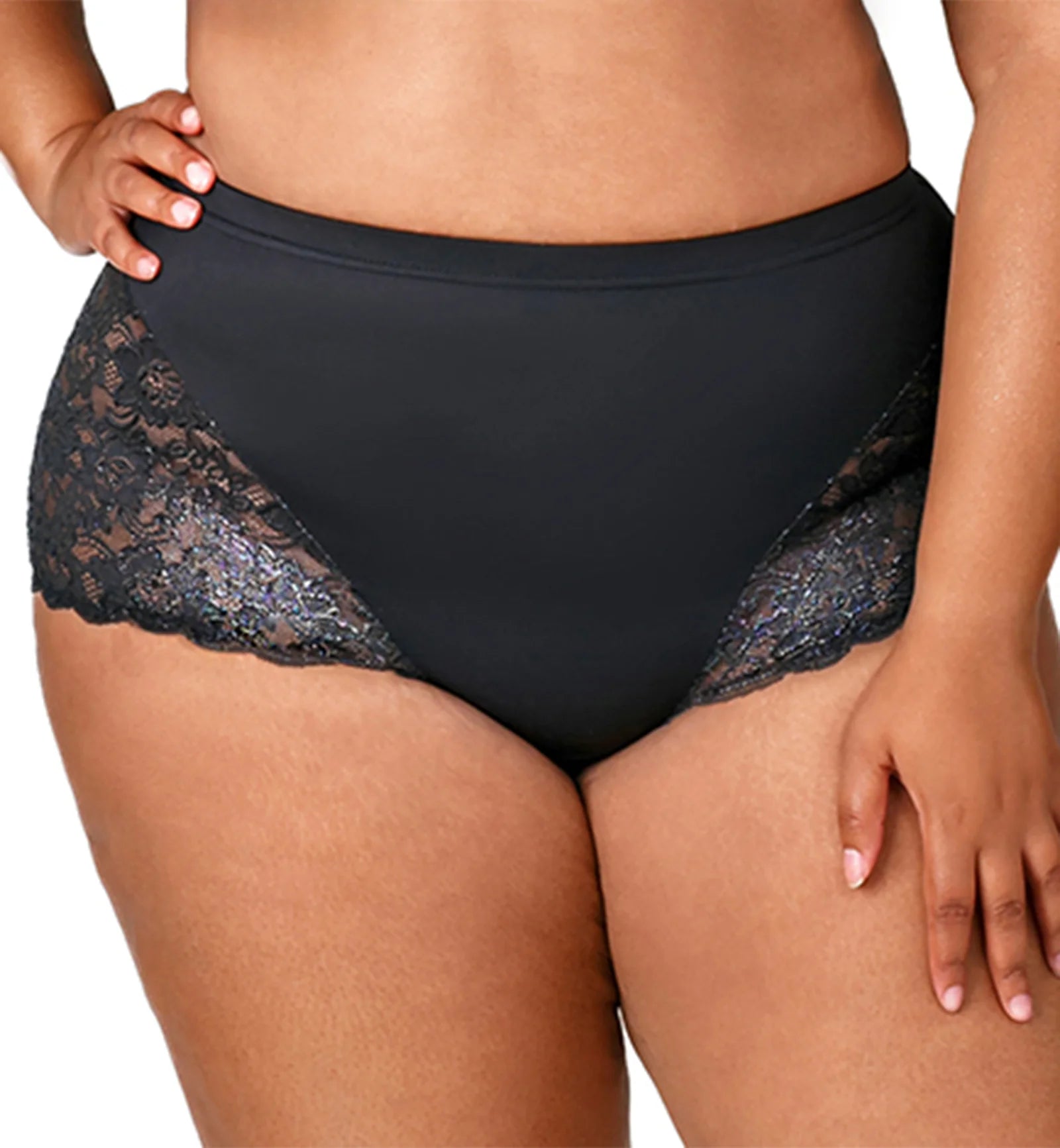elila Stretch Lace Cheeky Panty in Mermaid brief