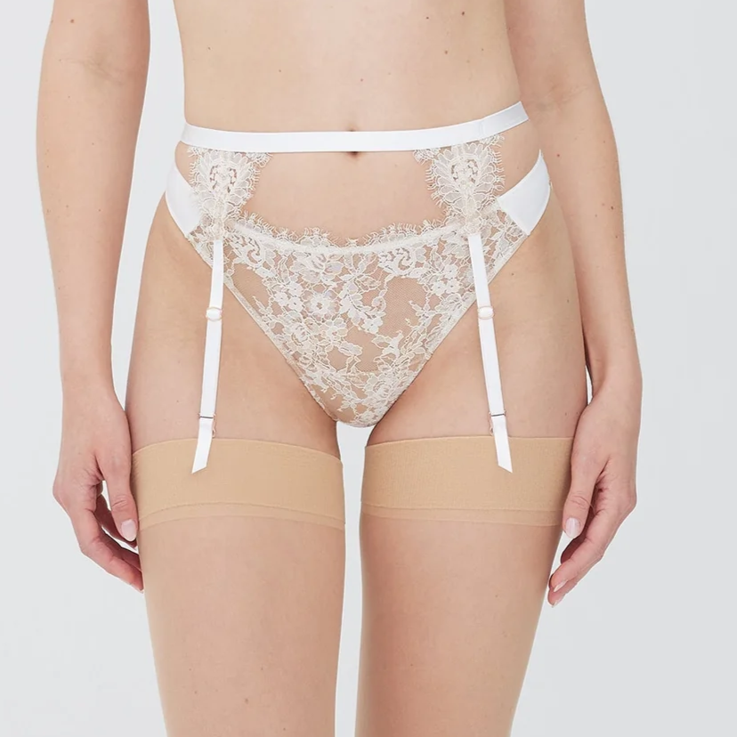Skarlett Blue Entice Lace Garter Belt in Black