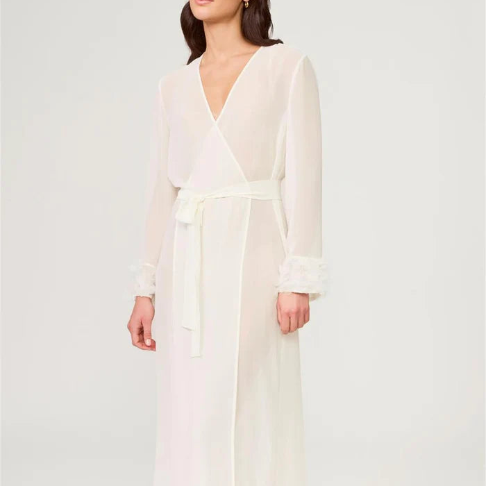 The Rya Collection Haven Robe in ivory long robe