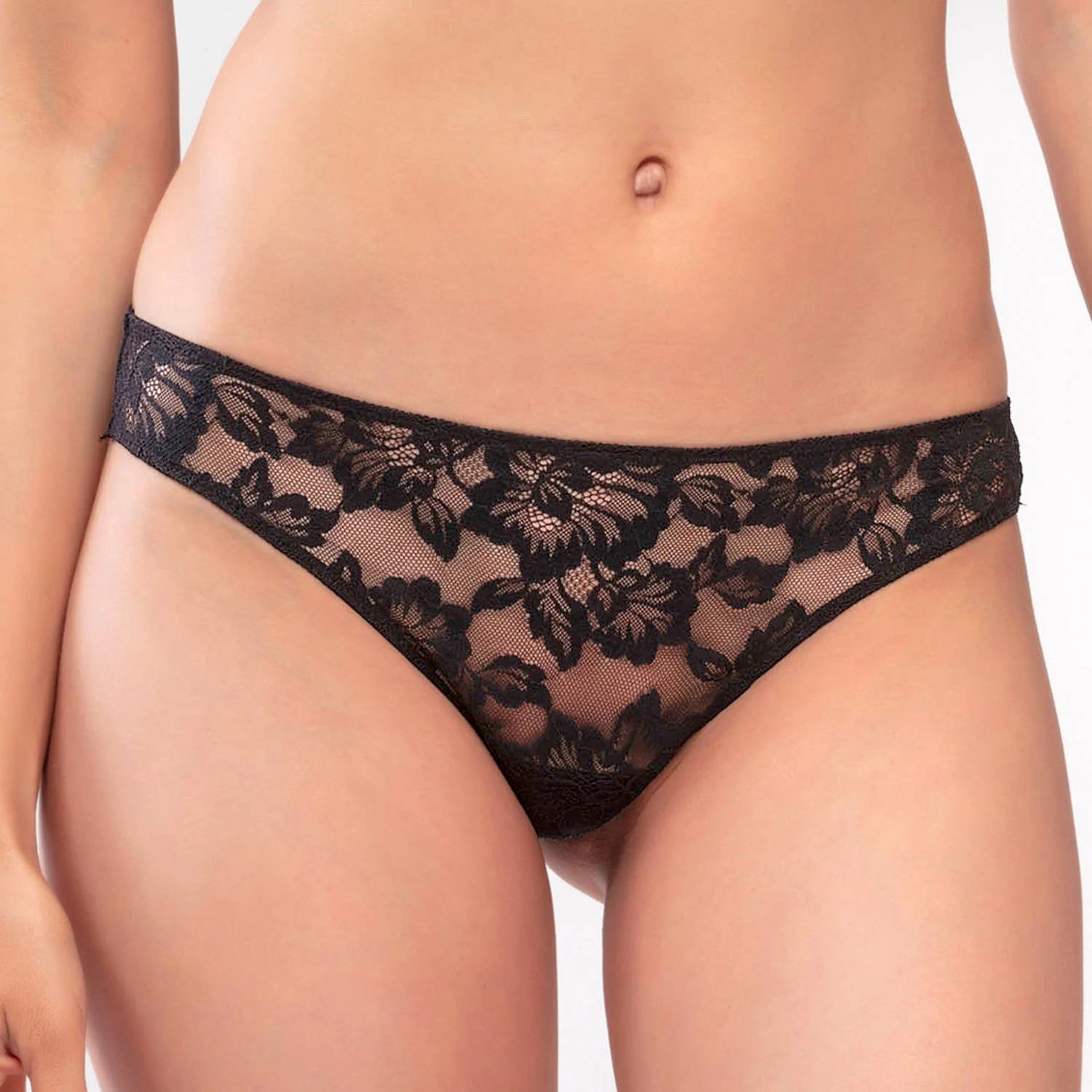 Mey Amazing Lace Thong in barbados-cherry