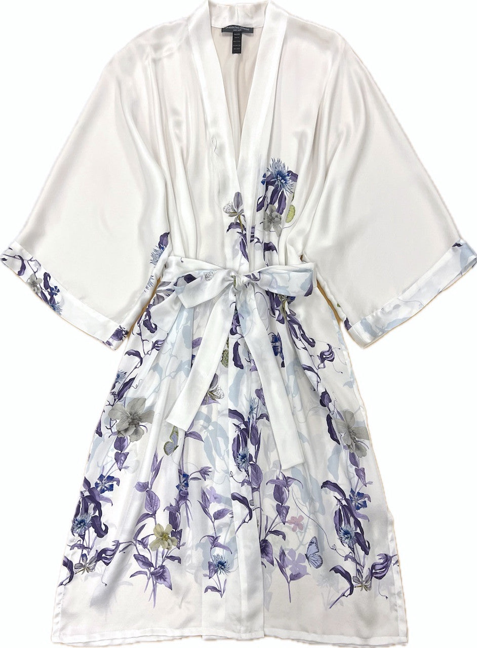 Classic Silk Long Kimono Robe