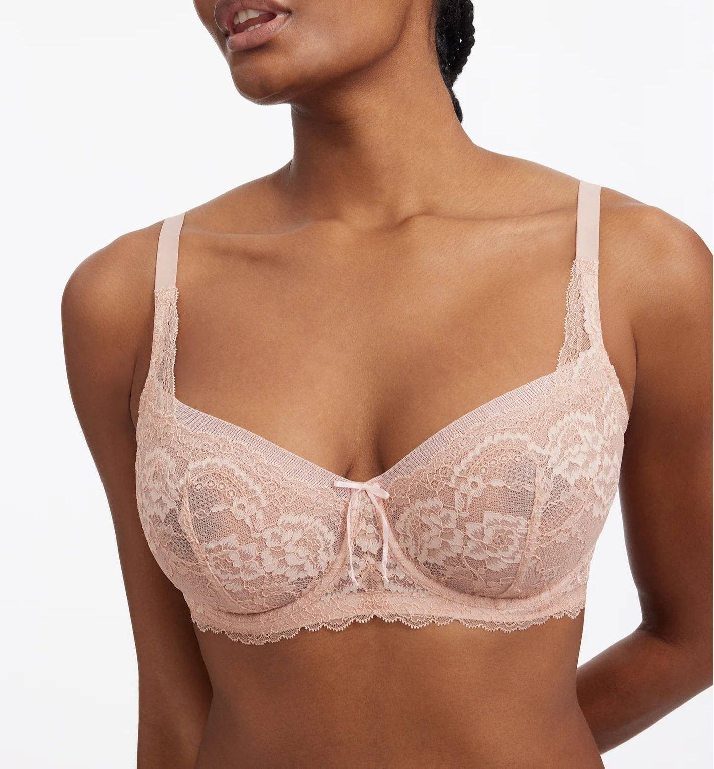 Skarlett Blue Minx Lace Balconette Bra in cashmere demi bra