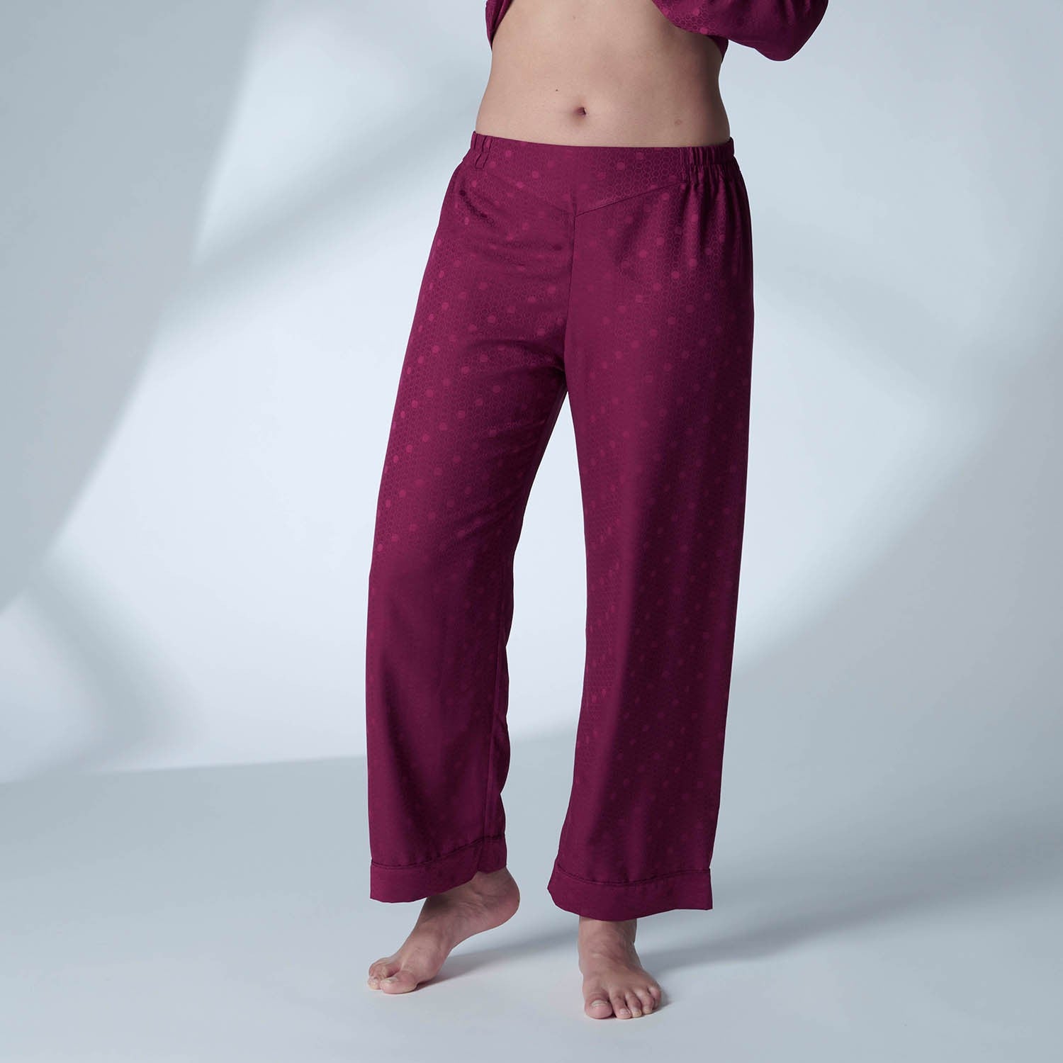 Simone Perele Caprice Night Pants in syrah lounge pant