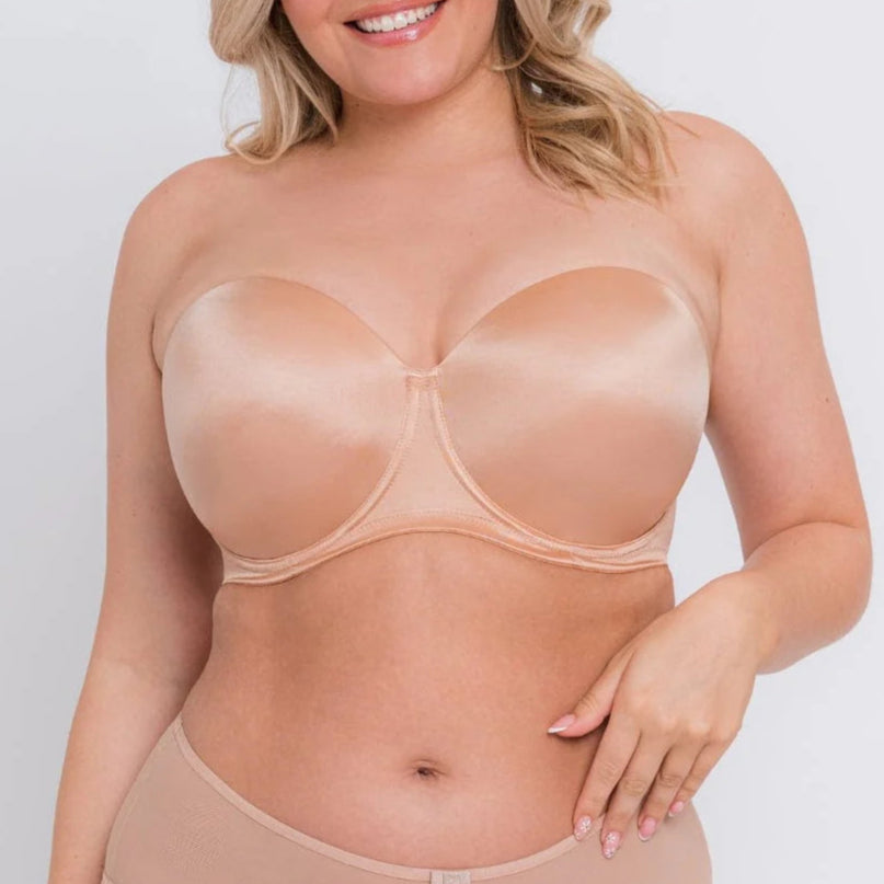 Curvy Kate Smoothie Molded Strapless Bra in latte