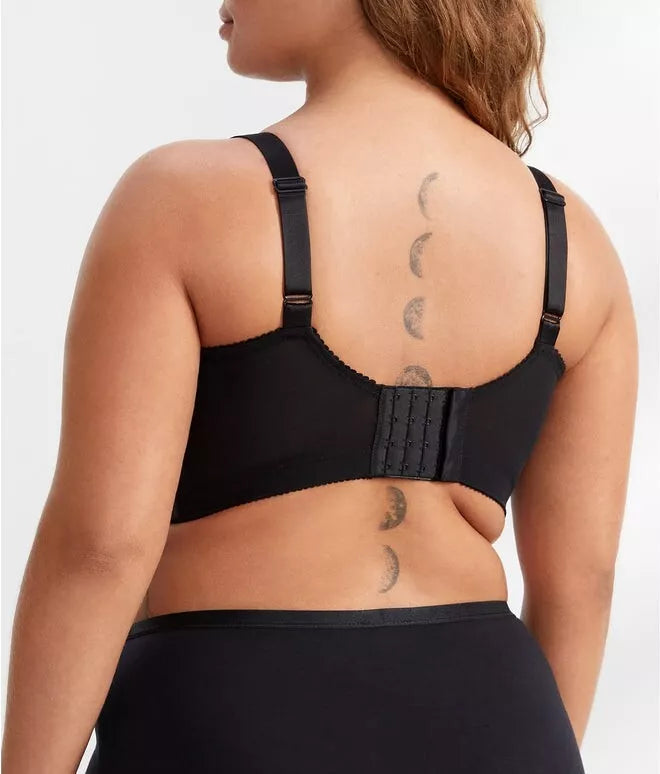 Back to Basics Embroidered Microfiber Softcup Bra