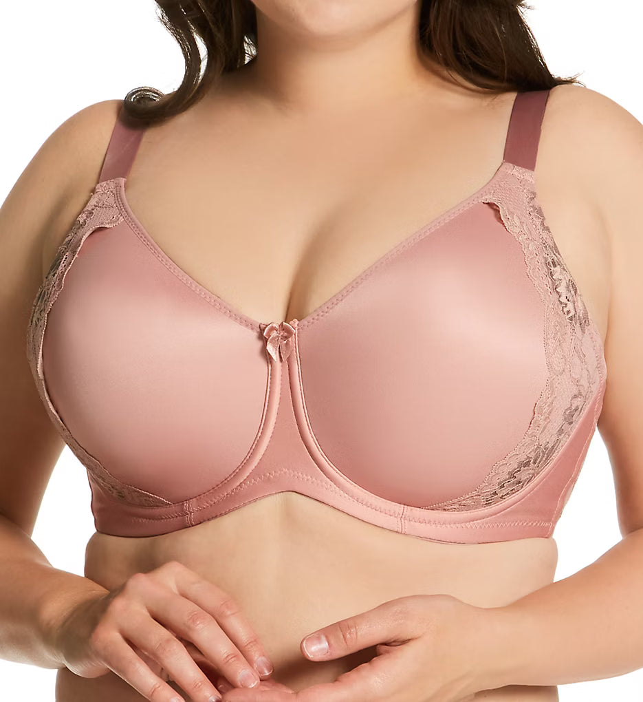 Fancy Smooth Curves Microfiber & Lace Molded Underwire Bra