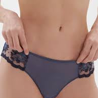 Simone Perele Intrigue Tanga in cinder-blue