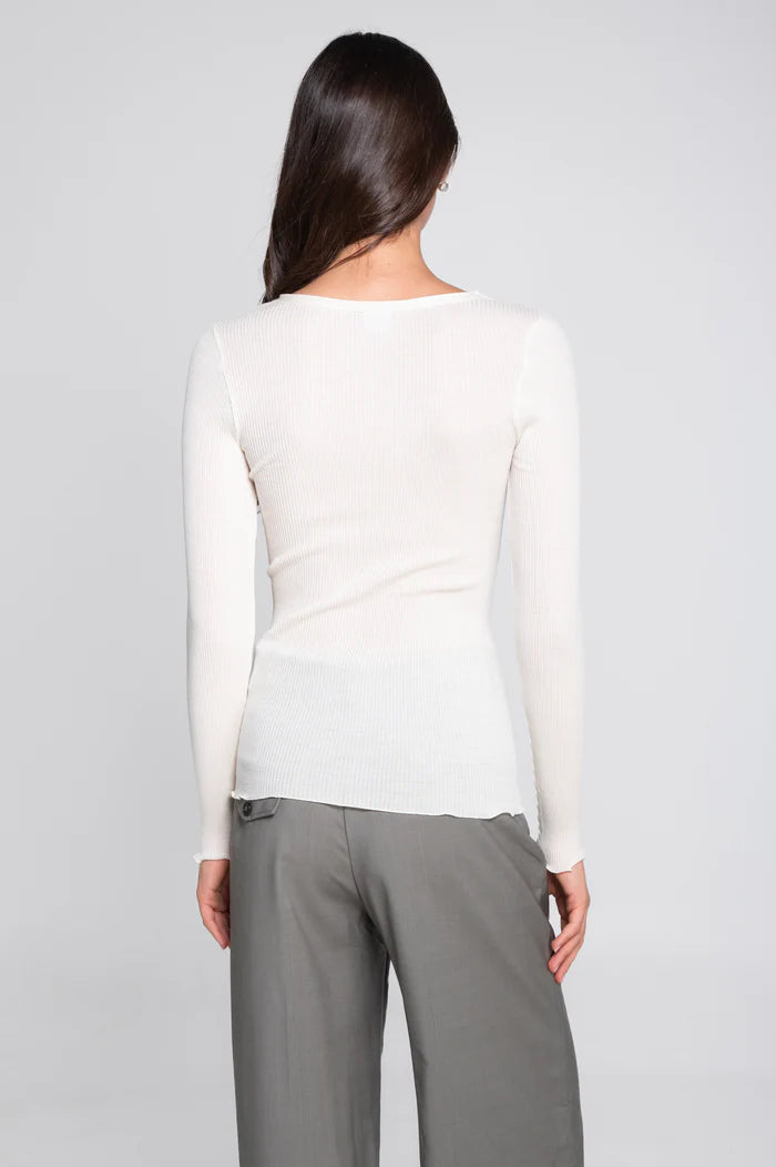 Ribbed Long Sleeve Shirt