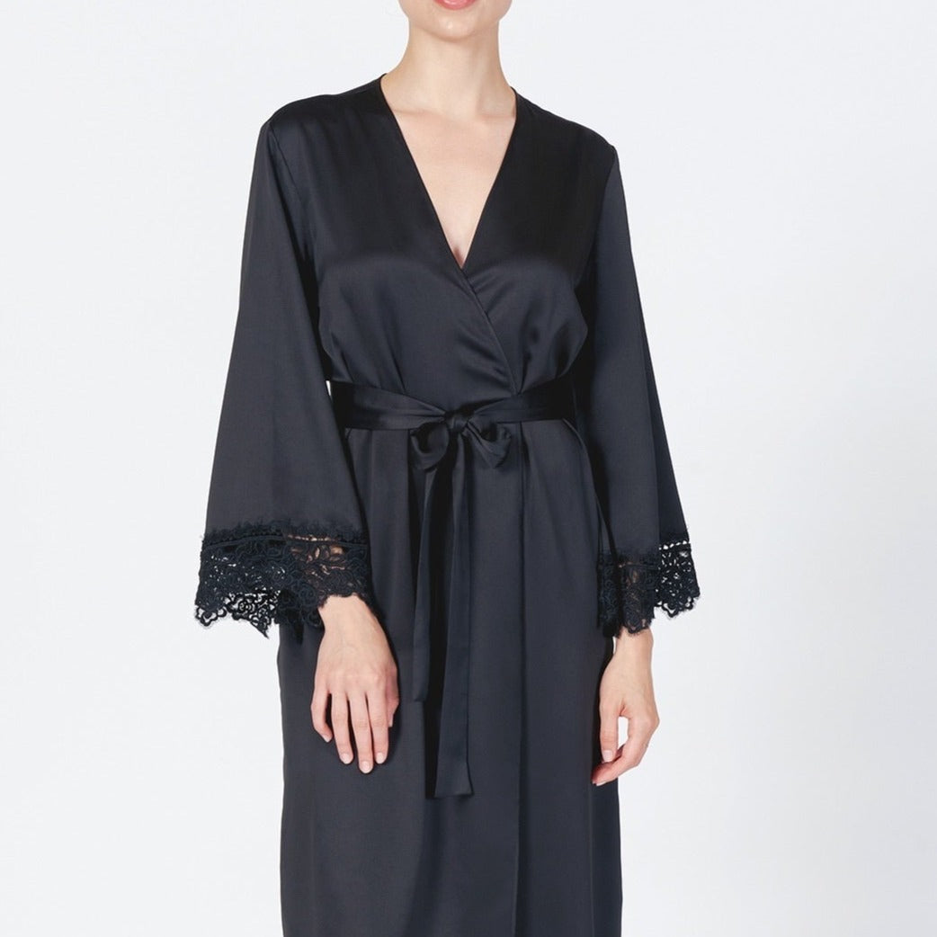 The Rya Collection Rosey Robe in ivory long robe