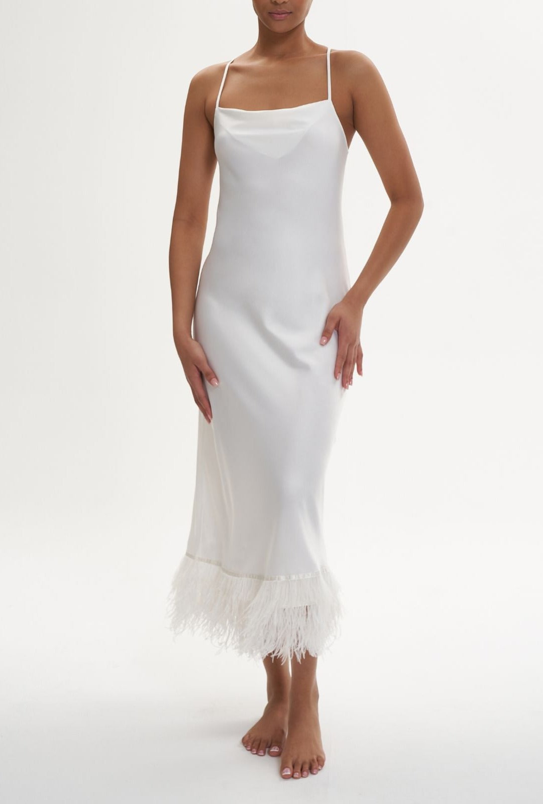 The Rya Collection Swan Gown in Ivory