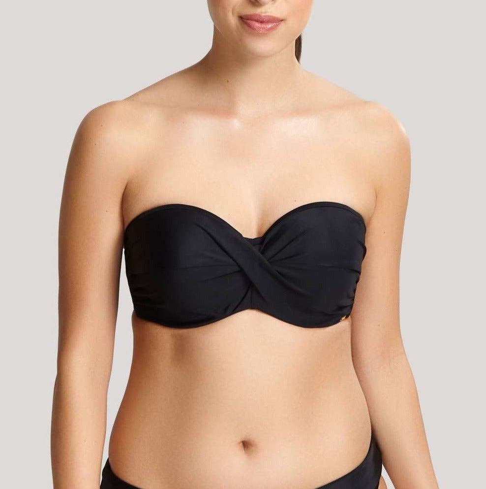 Anya Twist Bandeau in Black
