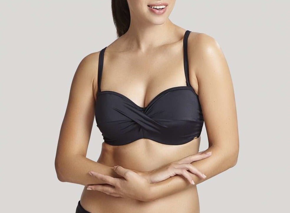 Anya Twist Bandeau in Black