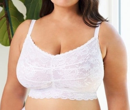 Cosabella Never Say Never Ultra Curvy Sweetie Bralette in white