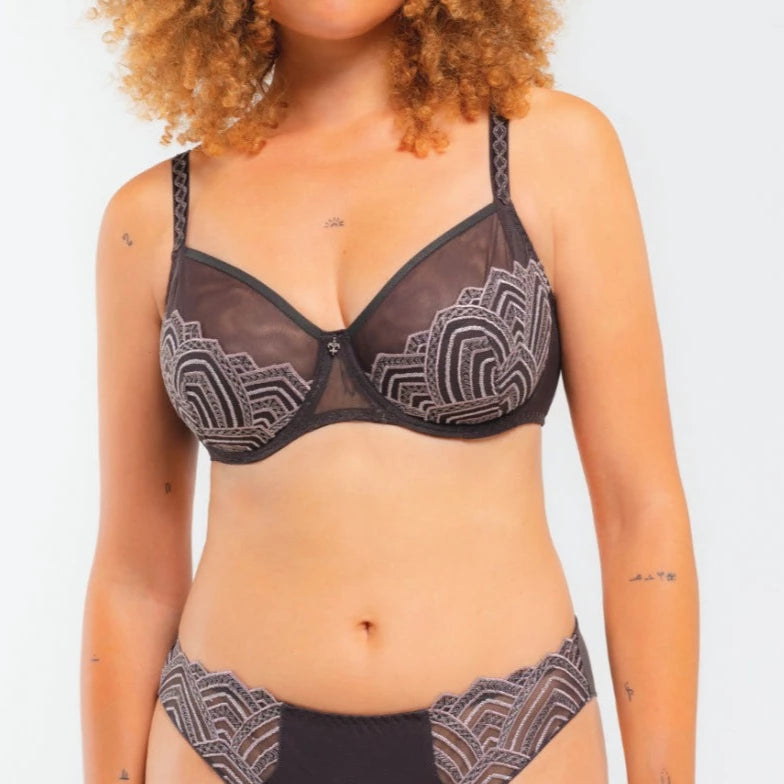Louisa Bracq Graal Full Cup Bra in smoke