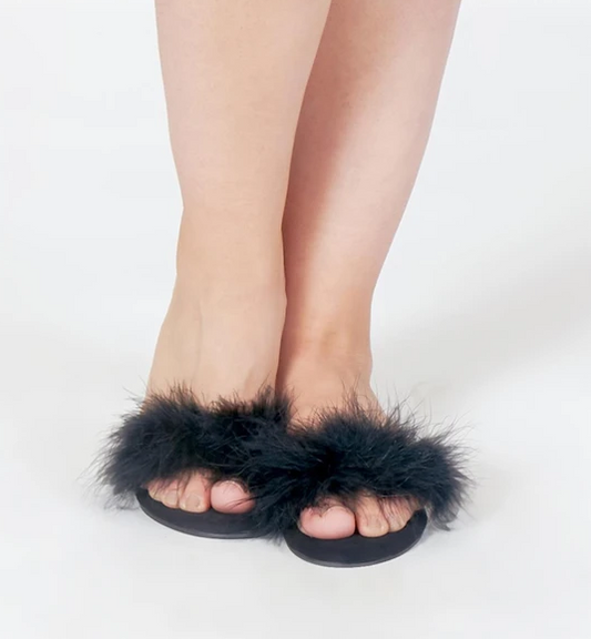 Feather Slippers