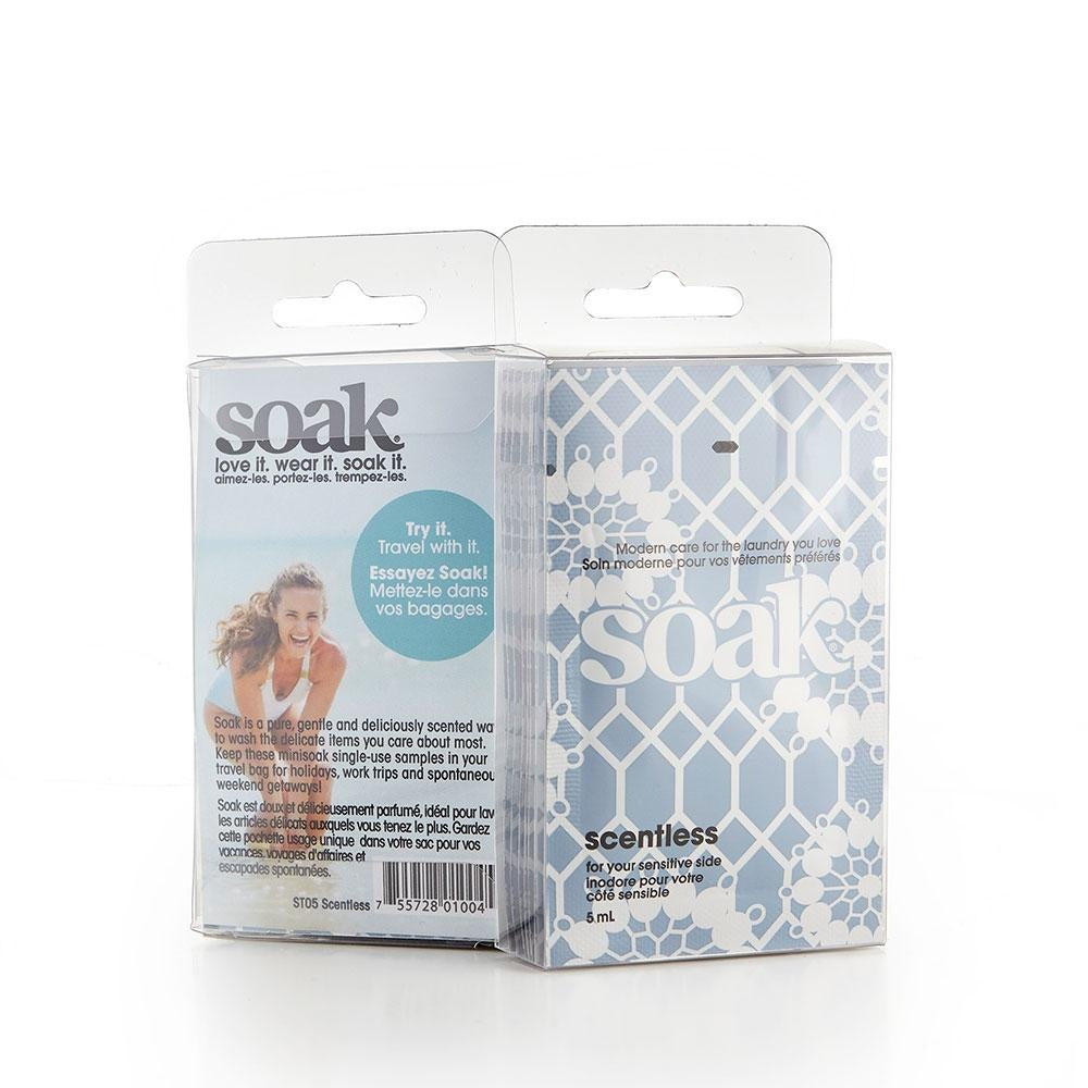 Soak: Plant-Based Delicate Laundry Wash Travel Packs