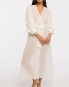 The Rya Collection Saint Tropez Robe in Ivory long robe