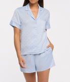The Rya Collection Kauai Shortie PJ Set in marian-blue pajama set