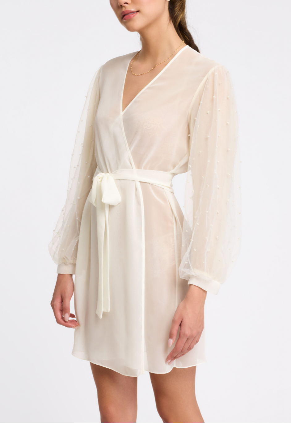 The Rya Collection Pearl Cover-Up in ivory