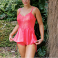 Guava Pink A-line Babydoll Set