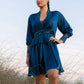 Hydros Satin and Lace Bishop Sleeve Robe