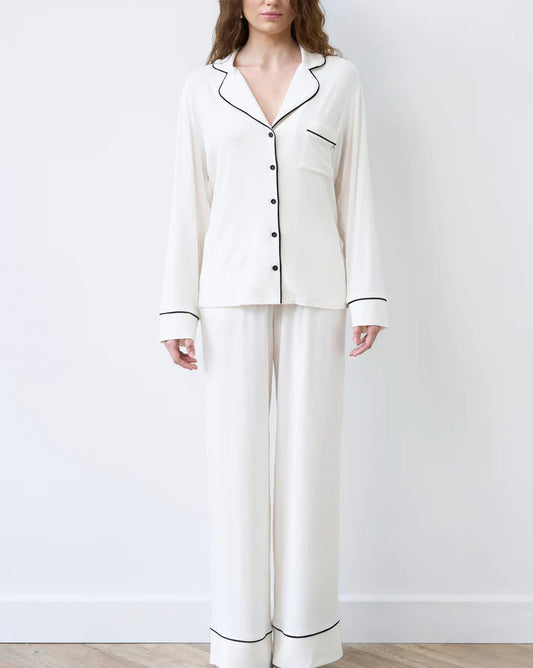 Bamboo Button-Up Long Sleeve Pyjama Set