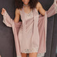 Midnight Serenity Satin Robe