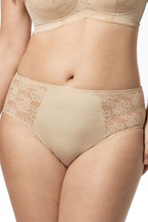 elila Lace Microfiber Panty in Nude brief