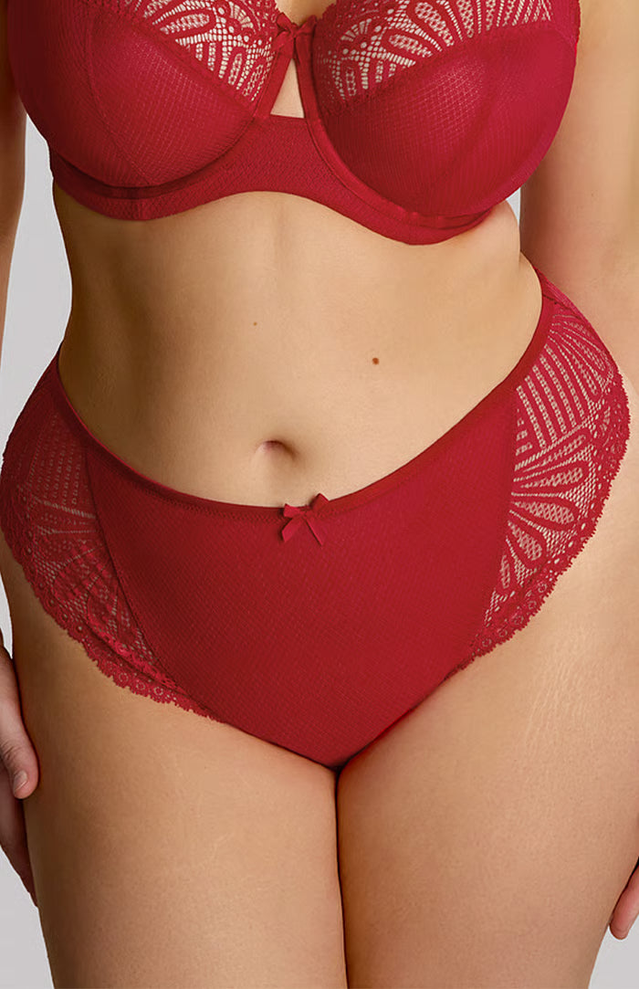 Sculptresse by Panache Entice Brazilian Brief in red