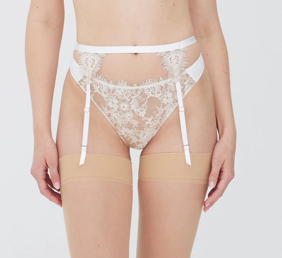 Skarlett Blue Entice Lace Garter Belt in Black