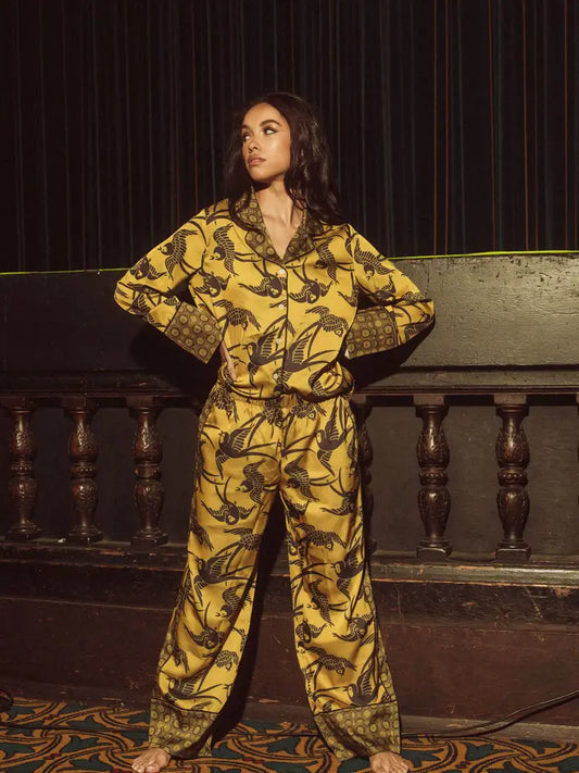 Satin Long PJ Set