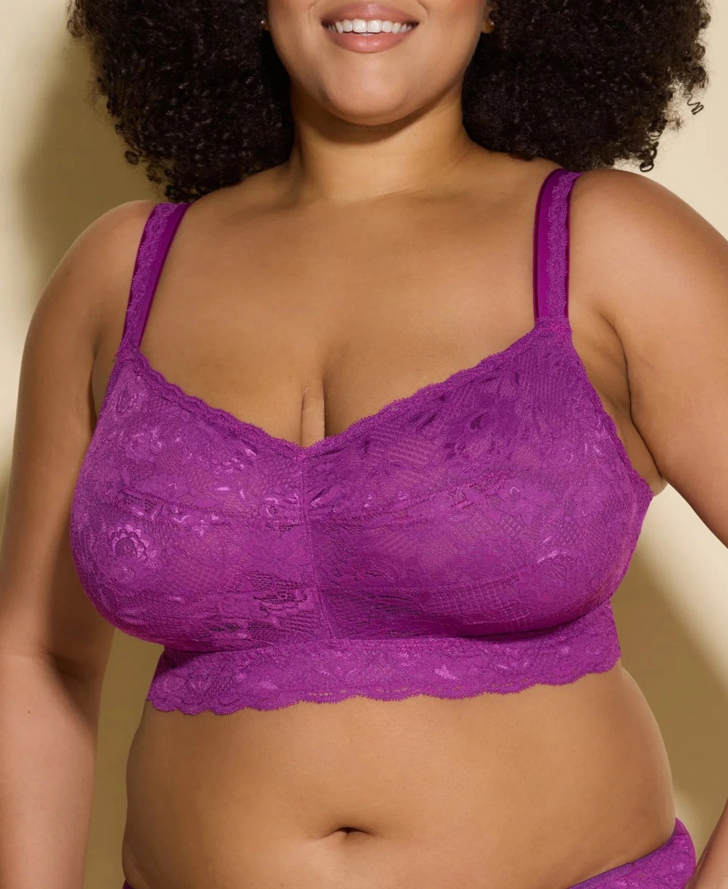 Curvy Sweetie Bralette in Swiss Beet