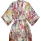 Classic Silk Short Kimono in Celestial