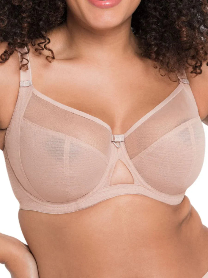 Curvy Kate Victory Balcony Bra in latte full cup bra