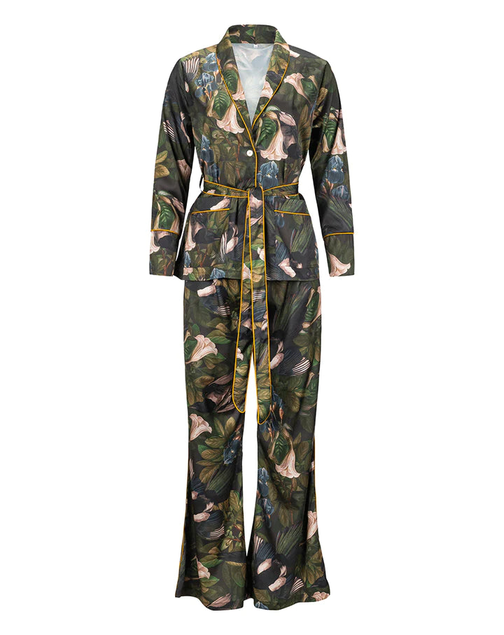 Wide Leg Wrap PJ Set