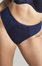 Sculptresse by Panache Illuminate Deep Brief in French Navy