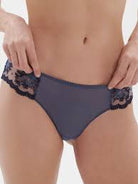 Simone Perele Intrigue Tanga in cinder-blue