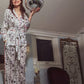 Wide Leg Wrap PJ Set