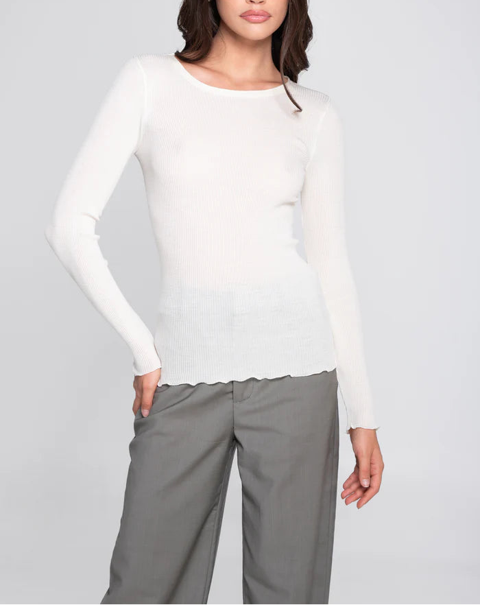 Ribbed Long Sleeve Shirt