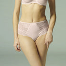 Simone Perele Reve High Waist Brief in Sakura Pink