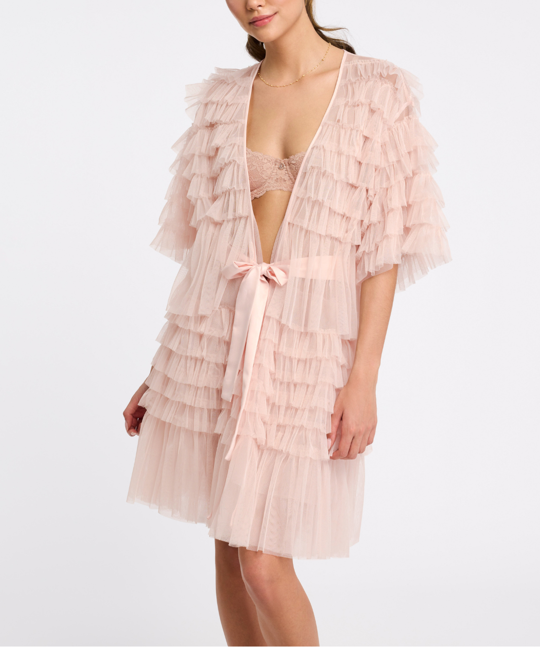 The Rya Collection Frou Frou Cover-Up in blush-1