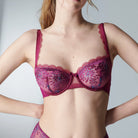 Simone Perele Singuliere Demi Cup Bra in Syrah demi bra