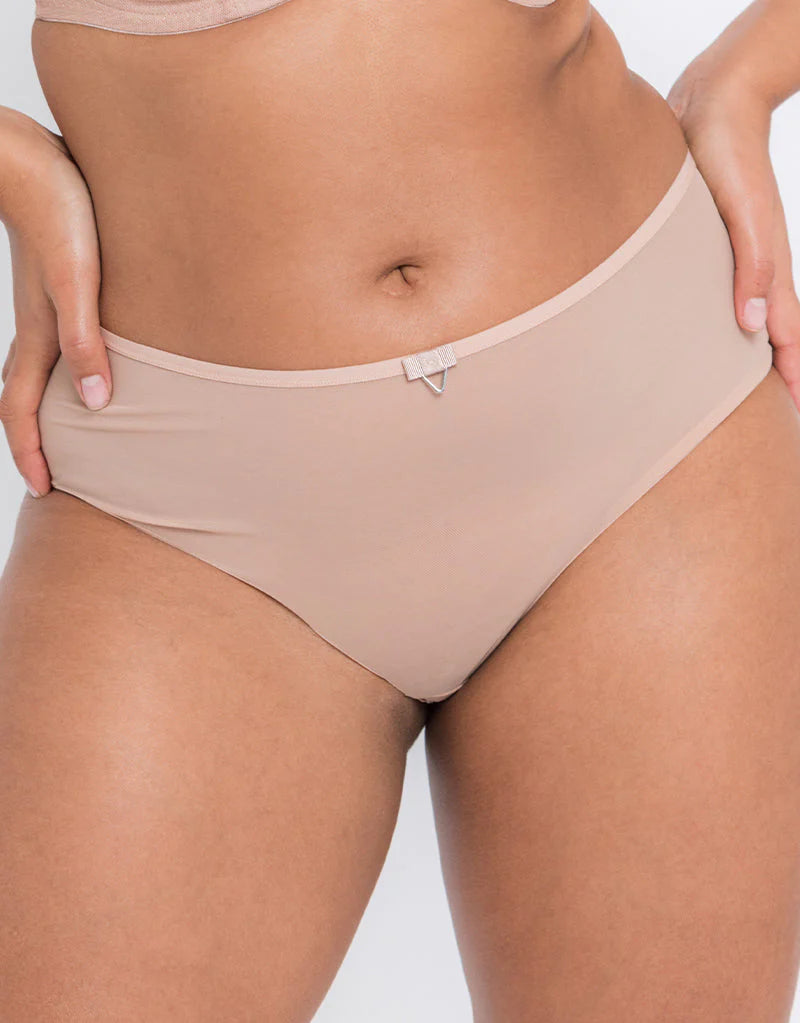 Curvy Kate Victory Short in Latte boyshort